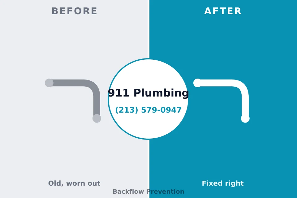 Before and after: plumbing repair Darrington, WA